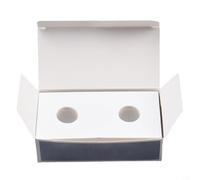 Vasiumic Boîte de rangement en carton blanc - 12 tailles pour pièces de monnaie - Organiseur carré pliable pour un affichage sûr et une protection des collections de pièces de monnaie (35 mm)