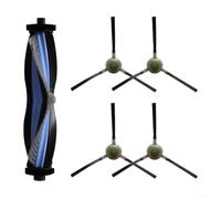 Vasiumic Brosse principale de rechange et brosse latérale pour robot aspirateur, kit de brosse en nylon pour nettoyage du sol, élimination de la poussière et des débris, compatible avec