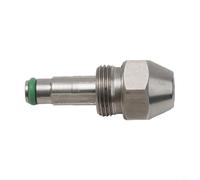 Vasiumic Brûleur d'huile usagée en acier avec bec verseur conique complet, granularité réglable, atomisation basse pression, anti-obstruction, argenté (1,0 mm)