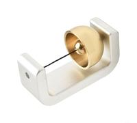 Vasiumic Carillon éolien de porte fait à la main avec aimant et rappel d'entrée pur, décoration de sécurité de la maison, son apaisant, décoration de jardin, argenté (C)