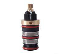 Vasiumic Cartouche de valve thermostatique en laiton pièce de rechange pour mitigeur de douche, baignoire et eau chaude et froide, contrôle de la température 20-48 °C - Kit de réparation de noyau de