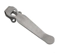 Vasiumic Clip de poche profond en alliage de titane compatible avec les couteaux Benchmade Emerson ProTech 6AL-4V Formé à la main 5,3 cm Noir (StonewASH)