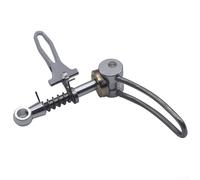 Vasiumic Collier de serrage pour tige de selle de vélo et pour 360 vélos pliants, 31,8 mm en alliage d'aluminium à dégagement rapide avec crochet pliable, noir (argenté)