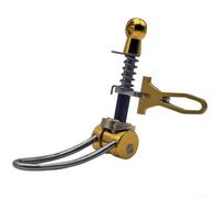 Vasiumic Collier de serrage pour tige de selle de vélo et pour 360 vélos pliants, 31,8 mm en alliage d'aluminium à dégagement rapide avec crochet pliable, noir (doré)