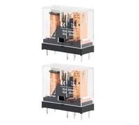 Vasiumic Connecteur électromagnétique miniature DC 24 V, 5 broches et 8 broches accessoires de relais d'alimentation avec boîtier PC pour systèmes de contrôle électroniques, 2 applications basse