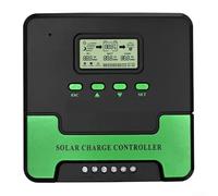 Vasiumic Contrôleur de charge 12 V/24 V automatique avec double sortie USB 5 V 3 A, écran LCD et connectivité WiFi, compatible avec les systèmes de panneaux solaires, les lampadaires, les camping-cars