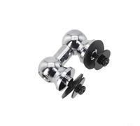 Vasiumic Cosses de caisse claire à deux côtés en alliage d'aluminium avec vis et rondelles, distance entre les trous 26 mm, 38 mm, 51 mm, 66 mm, 80 mm, 90 mm pour pièces de tambour à percussion (26 mm