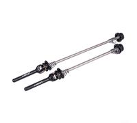 Vasiumic Ensemble de brochettes à dégagement rapide en alliage avec leviers, vélo de route, essieu avant 100 mm arrière 135 mm, pièces de cyclisme CNC légères (74/130, noir)