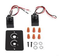 Vasiumic Fonction 12 V pour éclairage RV Mémoire Camion Charge Rapide Contrôleur Rotatif 2 Gang avec Circuits Led Noir DC Dimmer Switch avec USB
