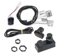 Vasiumic G511-0055-W1 Kit d'allumage pour barbecue 2 sorties Module d'allumage électronique avec interrupteur à bouton-poussoir, fils et électrodes inclus
