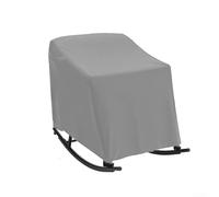 Vasiumic Housse de chaise à bascule imperméable pour extérieur en tissu Oxford 190T durable avec cordon de serrage réglable pour terrasse, jardin à bascule et chaises pivotantes, 70 x 97 x 99 cm (gris