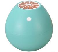 Vasiumic Humidificateur USB, diffuseur d'aromathérapie, jaune citron, compact en forme de fruits, brume silencieuse avec veilleuse pour voiture, bureau, maison, humidification intérieure (bleu)