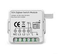 Vasiumic Interrupteur de volet roulant WLAN pour Tuya - Contrôle 1 à 100 % des stores avec voix et application - Minuteur à distance - Automation de store - Blanc (route 4)