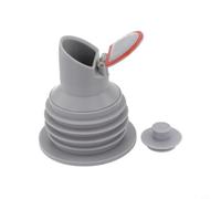 Vasiumic Joint d'étanchéité en silicone amélioré à 7 couches pour tuyau d'égout étanche protection anti-débordement connecteur de plomberie de cuisine salle de bain avec diamètre réglable (2# 60-65 mm