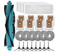 Vasiumic Kit de rechange pour aspirateur robot Spin Revol 13090, brosse principale, brosse latérale, serpillère, sac à poussière, accessoires compatibles avec modèle Home Wash (B)