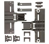 Vasiumic Kit de réglage de panier supérieur pour lave-vaisselle W10350376 W10195840 W10195839 W10250160 W10508950, pièces de rechange grises avec positionneurs et clips d'arrêt