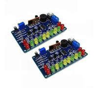 Vasiumic Kit de soudure à lumière LED de musique, clignotement réglable, kit de formation électronique à faire soi-même, enseignement scolaire et pratique des compétences, 7,5 x 4,5 cm (2 pièces)