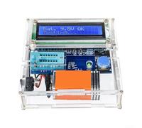 Vasiumic Kit de testeur de transistor à souder - Mesure électronique - Détecte BJT MOSFET JFET - Résistance - Condensateur - Inducteur ESR avec batterie 9 V (+ coque transparente)