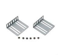 Vasiumic Kit d'installation autoradio 2 DIN MP5 pour lecteur DVD CD stéréo cadre DIN avec vis Argenté