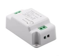 Vasiumic Kit d'interrupteur mural sans fil, télécommande RF 433 MHz avec 2 récepteurs, aucun câblage nécessaire, 2 interrupteurs pour éclairage intérieur et extérieur, support mural blanc