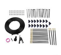 Vasiumic Kit d'irrigation goutte à goutte automatique avec arroseur réglable, 5 m/10 m/15 m, système d'arrosage de jardin, plantes, ensemble de tuyaux d'atomiseur de refroidissement par brume (15 m)