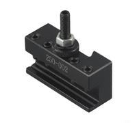 Vasiumic Kit d'outils à changement rapide, ensemble de porte-outils en acier compatible avec Aloris Dorian Phase II, boulon M-10, balançoire de 15,2 à 22,9 cm, noir (250-002)