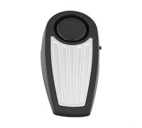 Vasiumic La base en caoutchouc s'adapte aux espaces de 5 à 25 mm - Cale de sécurité noire - Antidérapante - Légère - Alarme avec sirène de 130 dB - Noir