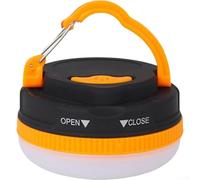 Vasiumic Lanterne solaire LED portable pour l'extérieur, lampe de camping rechargeable par USB avec 4 niveaux de luminosité, lampe de tente compacte pour randonnée, utilisation (jaune)