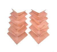 Vasiumic Lot de 10 membranes de douche d'angle étanches en polyéthylène avec revêtement en flanelle, design à angle droit sans couture pour salles de bains, baignoires, cuisines, hammams, (10 pièces