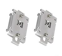 Vasiumic Lot de 2 clips de montage sur rail DIN de 35 mm en fer zingué pour installation de relais sur rails standard