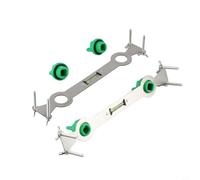 Vasiumic Lot de 2 niveleurs de tuyau d'eau en acier inoxydable pour mitigeur de douche avec niveau à bulle, positionneur de vis réglable, outil d'installation de plomberie, 245 mm