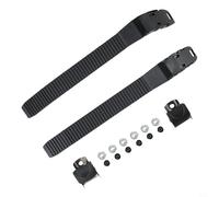 Vasiumic Lot de 2 sangles de fixation de patins à roues alignées pour chaussures de hockey à roulettes, sangles à boucle en plastique noir, 210 x 22 x 5 mm, compatibles avec Inli