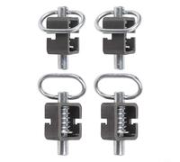 Vasiumic Lot de 2 verrous de sécurité robustes de 1,6 cm avec tube uni, rampe de remorque utilitaire et benne basculante ou porte de camping-car, construction gris/argent, lot de 2 pièces