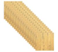 Vasiumic Lot de 20 autocollants muraux 3D en forme de carrelage en pierre - Panneaux en mousse souple avec texture réaliste - Autocollant - Revêtement mural décoratif pour cuisine (jaune)