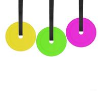 Vasiumic Lot de 4 cibles d'entraînement de football réglables avec sangles pour la précision des tirs, rouge/jaune pour bleu/orange pour l'entraînement en équipe