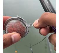 Vasiumic Lot de 5 cages à appâts en acier inoxydable 304 pour une pêche sans effort avec une structure de filet durable, compatible avec les appâts vivants ou coupés (S)