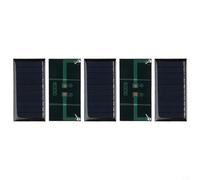 Vasiumic Lot de 5 mini panneaux solaires polycristallins 0,25 W 5 V pour chargement d'appareil de 3,7 V, tableau à colle solaire, parfait pour les lumières de jardin, les publicités extérieures, les