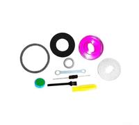 Vasiumic Lot de 7 moulinets de pêche avec alarme de déchargement pour roue Zephyr, compatible avec KastKing, ensemble d'accessoires en métal + fibre de carbone avec sortie sonore (gauche)