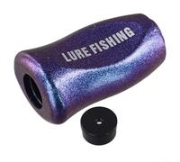 Vasiumic Lot de boutons de moulinet de pêche en ABS pour Daiwa SLPWorks Tatula Zillion Fuego Spinner, avec roulements, joints, vis, dimensions 32,9 x 20,5 mm (1 pièce, bleu violet)