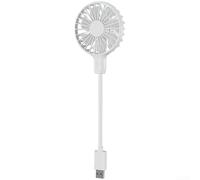 Vasiumic Mini ventilateur de bureau électrique silencieux alimenté par USB avec tuyau flexible, faible bruit inférieur à 36 dB pour chambre à coucher, bureau, bibliothèque, design blanc léger (2)