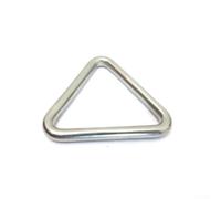 Vasiumic Mousqueton triangulaire en acier inoxydable 316 pour BCD et équipement de plongée, accessoire de crochet de bateau pour plongée sous-marine, argenté (6 x 50 mm, 37 g)
