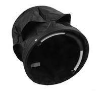 Vasiumic Panier de rangement d'extérieur pliable pour jardin, pique-nique, plage, Oxford, 28 x 28 x 39 cm, appareil maniable, outils ayant 600d - Tissu compact pliable (noir)