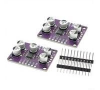 Vasiumic Pcm1808 Lot de 2 décodeurs 24 bits pour lecteur d'entrée analogique avec filtre de suréchantillonnage 64x 5 V/3,3 V Double alimentation 34 x 27 mm