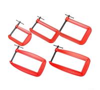 Vasiumic Pince G orange robuste avec grand coussinet pivotant, ouverture de mâchoire de 110 mm et profondeur de gorge de 305 mm, fonte pour fixations de travail du bois, collage (b)