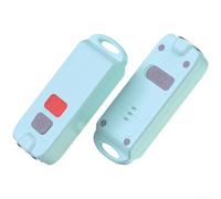 Vasiumic Porte-clés personnel de sécurité puissant 130 dB avec lumière stroboscopique LED IP66 étanche étanche USB C alarme femme appareil bleu (bleu)