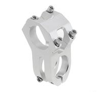 Vasiumic Potence de guidon de vélo en alliage d'aluminium 31,8 mm x 45 mm, légère et creuse pour VTT, vélo de route, tige de rechange réglable (argent)