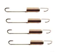 Vasiumic Ressort de béquille latérale pour vélo et E-For Bike, ressort de tension d'extension de 120 mm, ressort de montage à double crochet en acier, lot de 4, compatible avec motos, scoot
