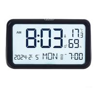 Vasiumic Réveil numérique, grand écran LCD avec lumière, moderne