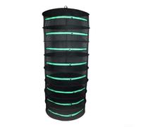Vasiumic Séchoir pliable à 8 étages en maille à suspendre pour plantes aromatiques avec anneaux en fil d'acier pour un stockage efficace de la circulation de l'air dans le jardin, la récolte, le