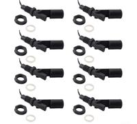 Vasiumic Sourcingmap Lot de 8 interrupteurs à flotteur latéral en polypropylène pour aquarium 400 mm Noir (B)